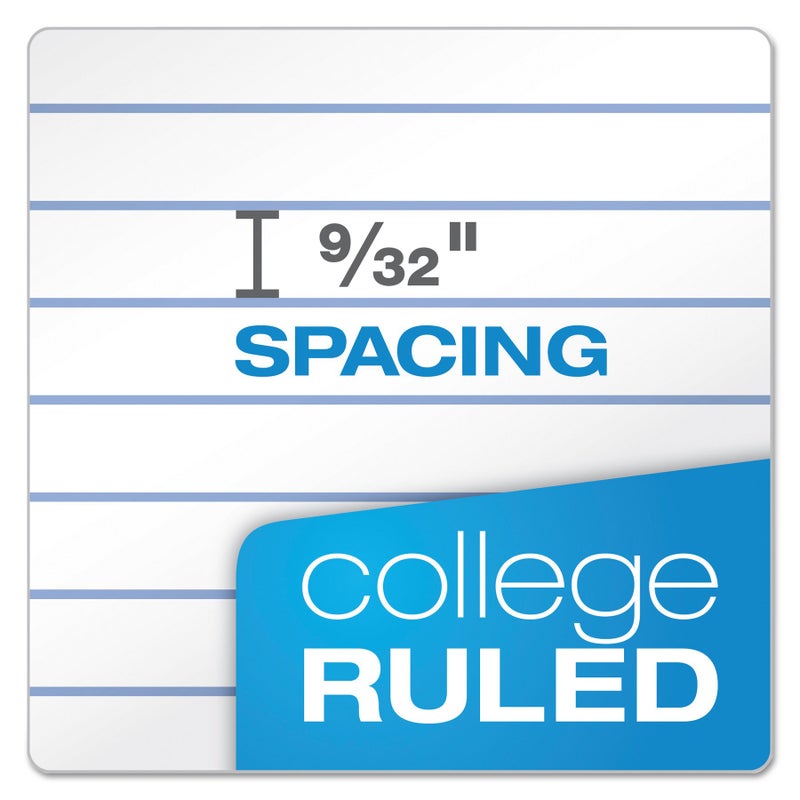 Ampad Double Sheet Pad  White  Letter Size  College Rule  100 Sheets  1 Each (20-323) - Image 4